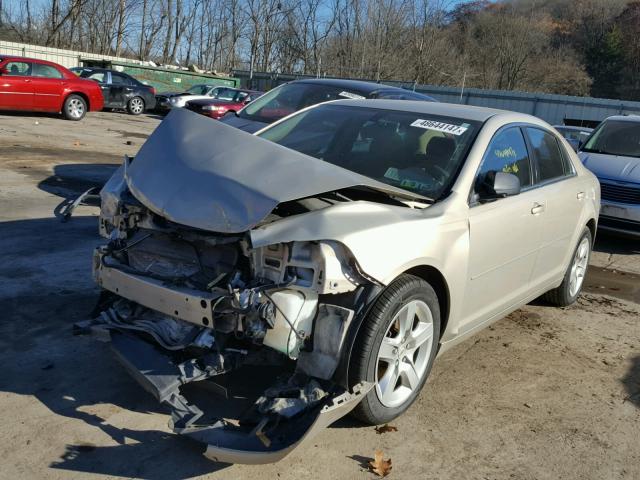 1G1ZB5EB0AF316773 - 2010 CHEVROLET MALIBU LS GOLD photo 2