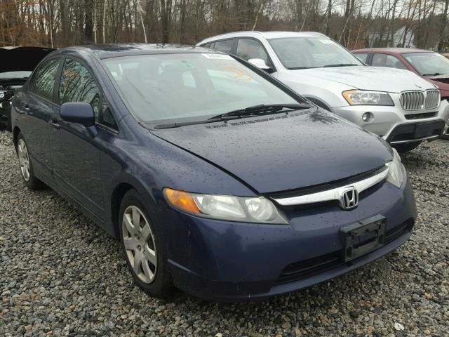 1HGFA16527L041580 - 2007 HONDA CIVIC LX BLUE photo 1