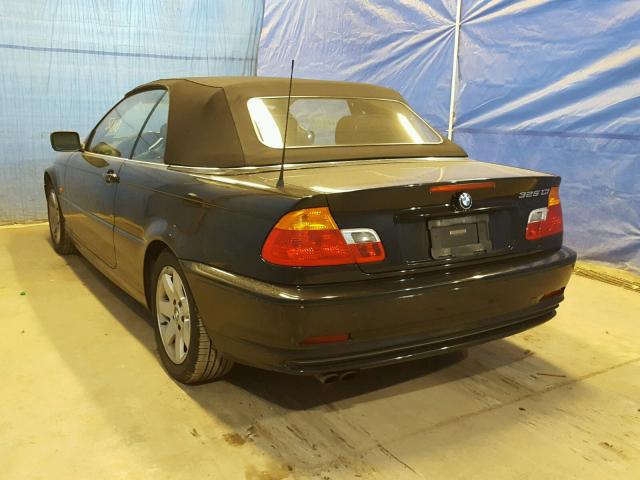 WBABS33441JY50550 - 2001 BMW 325 CI BLACK photo 3