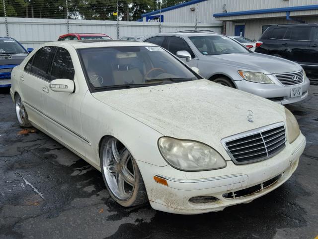 WDBNG70J65A442736 - 2005 MERCEDES-BENZ S 430 WHITE photo 1