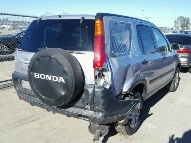 JHLRD78894C059098 - 2004 HONDA CR-V EX SILVER photo 4