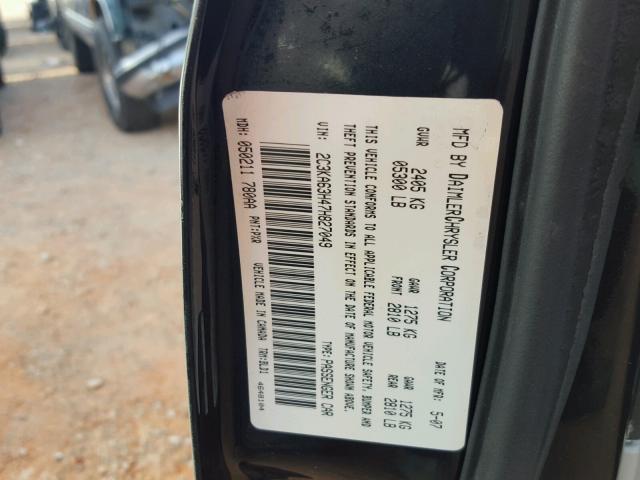 2C3KA63H47H827049 - 2007 CHRYSLER 300C BLACK photo 10