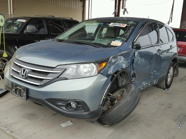 5J6RM3H57CL036083 - 2012 HONDA CR-V EX TURQUOISE photo 2