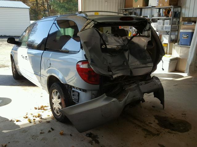 2C8GP64L43R360057 - 2003 CHRYSLER TOWN & COU BLUE photo 3