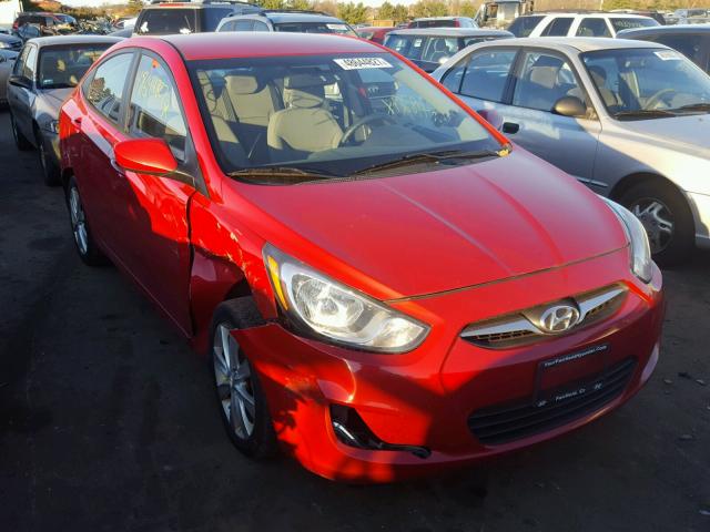 KMHCU4AE6DU321022 - 2013 HYUNDAI ACCENT GLS RED photo 1