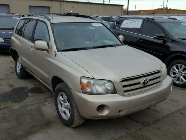 JTEGD21A370171336 - 2007 TOYOTA HIGHLANDER BEIGE photo 1