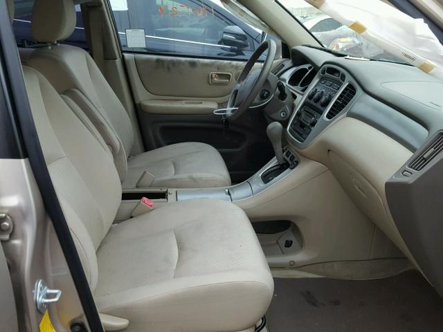 JTEGD21A370171336 - 2007 TOYOTA HIGHLANDER BEIGE photo 5