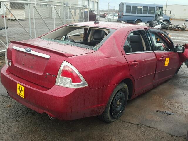 3FAHP08139R149601 - 2009 FORD FUSION SEL MAROON photo 4