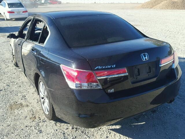 1HGCP2F7XBA105698 - 2011 HONDA ACCORD EX BLACK photo 3