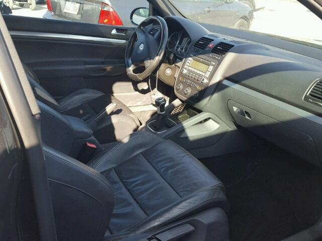 WVWEV71K77W055813 - 2007 VOLKSWAGEN NEW GTI BLACK photo 5