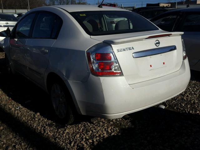 3N1AB6AP0CL692753 - 2012 NISSAN SENTRA 2.0 WHITE photo 3