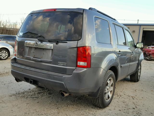 5FNYF4H92BB083561 - 2011 HONDA PILOT TOUR GRAY photo 4