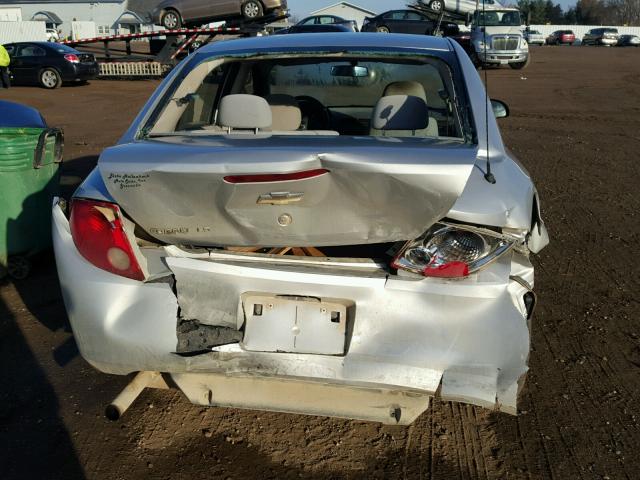 1G1AK55F177403732 - 2007 CHEVROLET COBALT LS SILVER photo 9