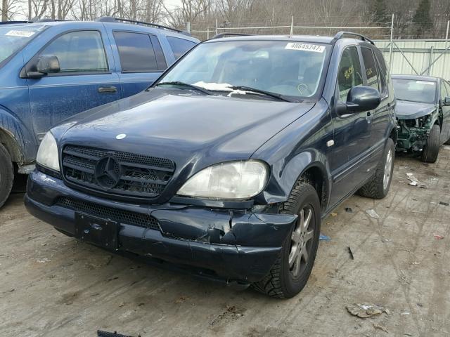 4JGAB72E51A232486 - 2001 MERCEDES-BENZ ML 430 BLUE photo 2