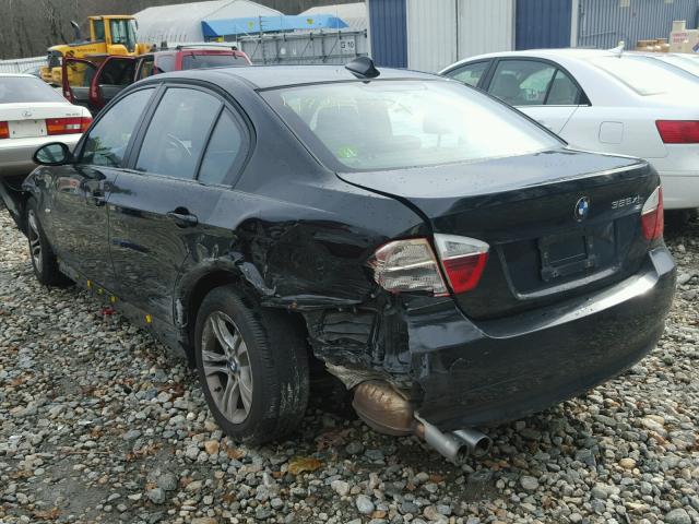 WBAVC73568KP39397 - 2008 BMW 328 XI SUL BLACK photo 3