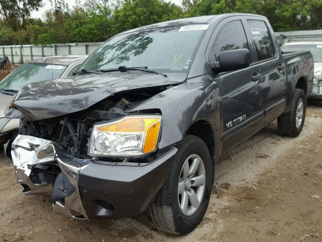 1N6BA07D08N357463 - 2008 NISSAN TITAN XE GRAY photo 2