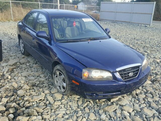 KMHDN45D56U376518 - 2006 HYUNDAI ELANTRA GL BLUE photo 1