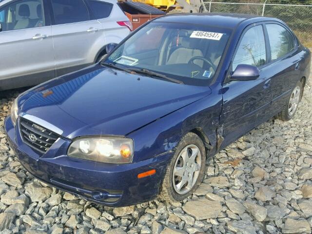 KMHDN45D56U376518 - 2006 HYUNDAI ELANTRA GL BLUE photo 9