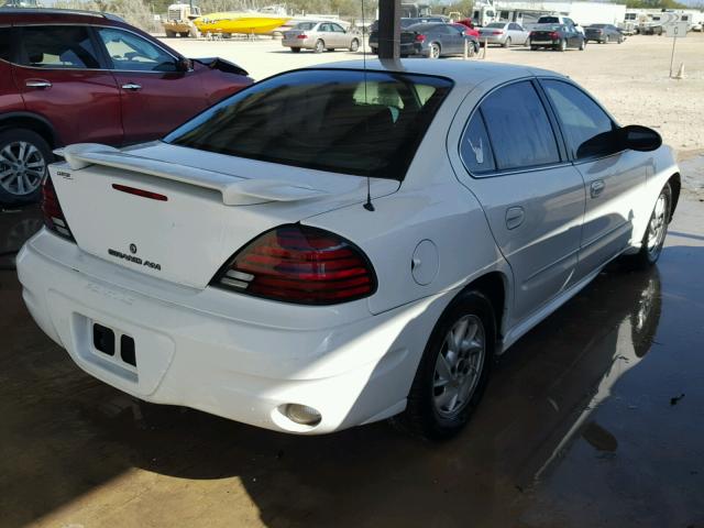 1G2NE52FX4C242003 - 2004 PONTIAC GRAND AM S WHITE photo 4