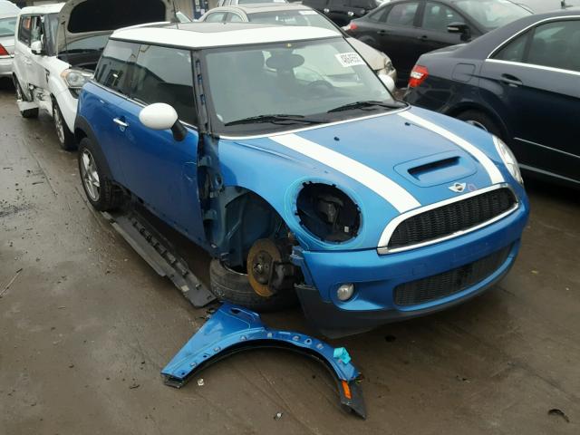 WMWMF7C5XATX45464 - 2010 MINI COOPER S BLUE photo 1