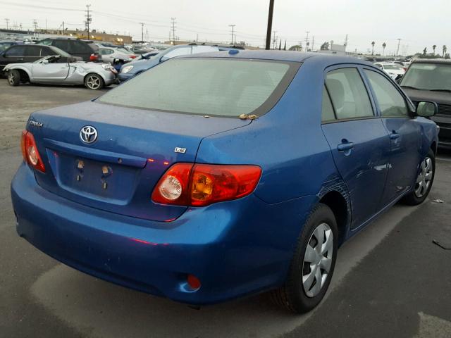 1NXBU40E99Z088404 - 2009 TOYOTA COROLLA BA BLUE photo 4