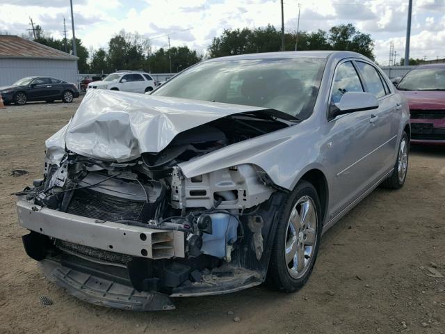 1G1ZH57B08F227260 - 2008 CHEVROLET MALIBU 1LT SILVER photo 2