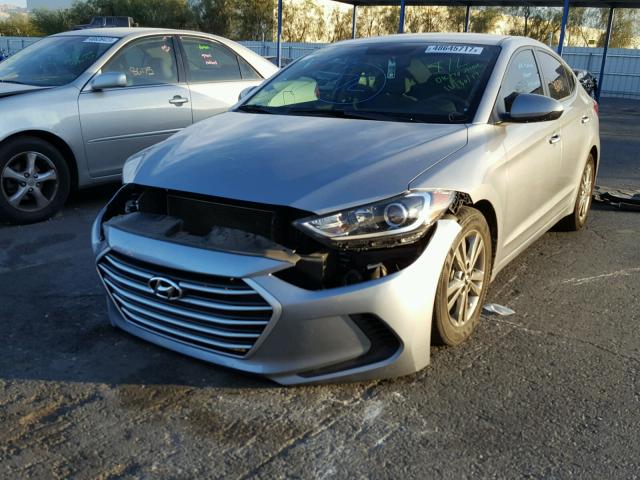 5NPD84LF4HH079253 - 2017 HYUNDAI ELANTRA SE BLUE photo 2