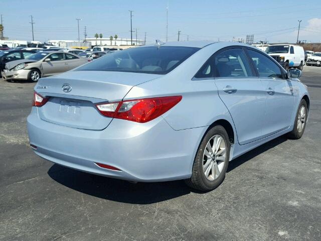 5NPEB4AC7CH444628 - 2012 HYUNDAI SONATA GLS GRAY photo 4