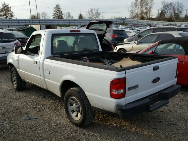 1FTYR10D99PA49154 - 2009 FORD RANGER WHITE photo 3