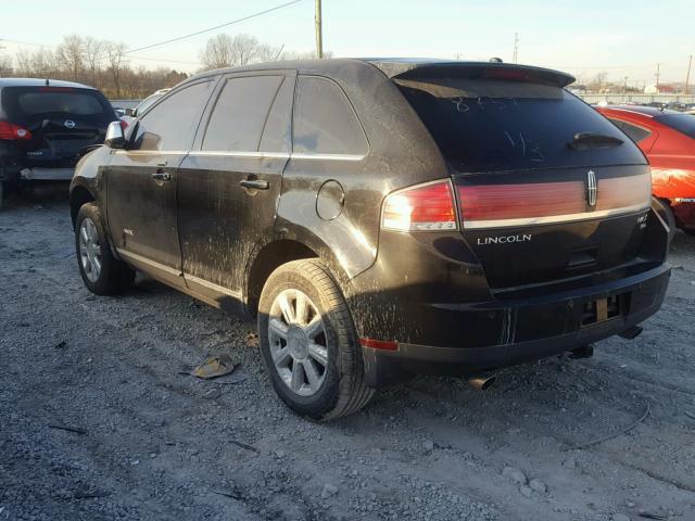 2LMDU88CX7BJ28757 - 2007 LINCOLN MKX BLACK photo 3