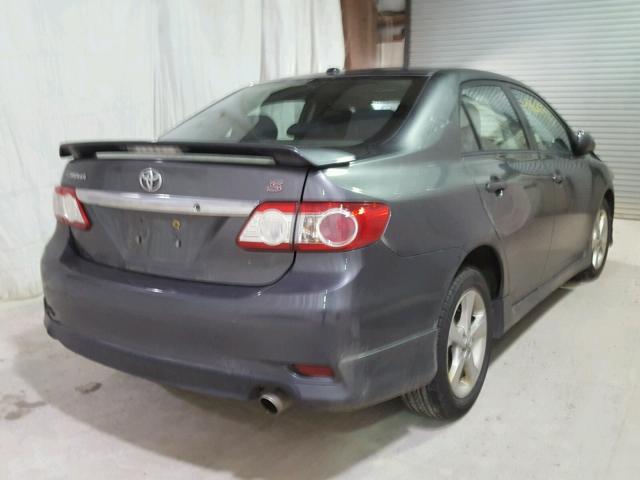 2T1BU4EE0BC713871 - 2011 TOYOTA COROLLA BA GRAY photo 4