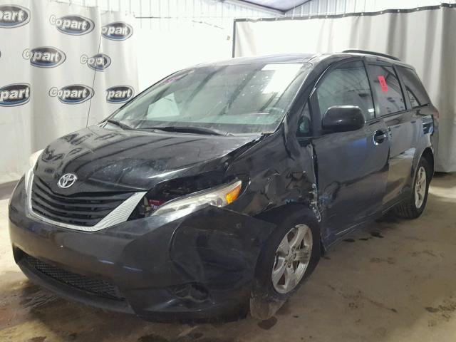 5TDKK3DC8BS072623 - 2011 TOYOTA SIENNA LE BLACK photo 2