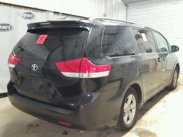 5TDKK3DC8BS072623 - 2011 TOYOTA SIENNA LE BLACK photo 4