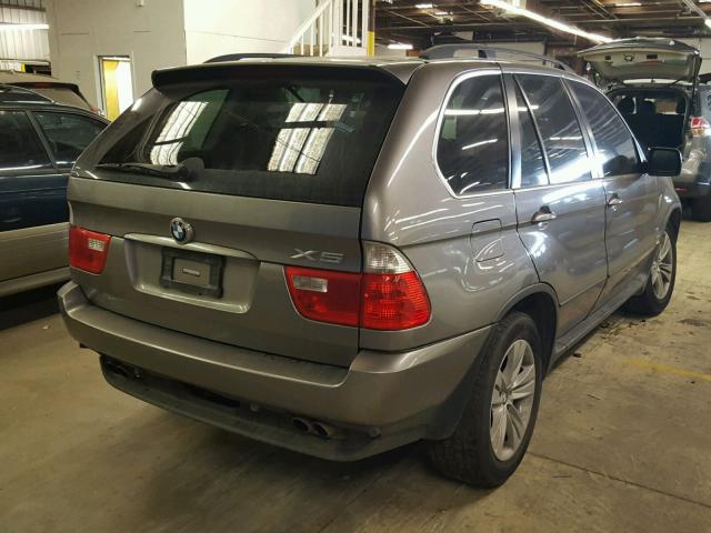 5UXFB53506LV22559 - 2006 BMW X5 4.4I GRAY photo 4