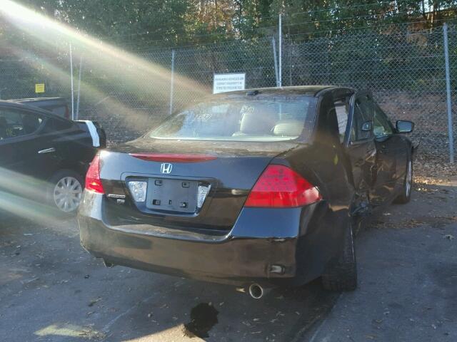 1HGCM66537A061498 - 2007 HONDA ACCORD EX BLACK photo 4