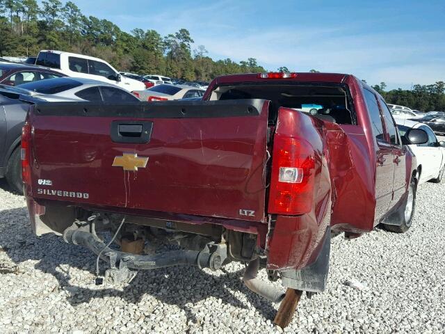 3GCPKTE76DG268732 - 2013 CHEVROLET SILVERADO MAROON photo 4