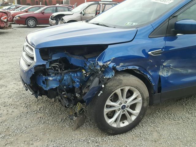 1FMCU9G93HUB39548 - 2017 FORD ESCAPE SE 蓝色 照片 9