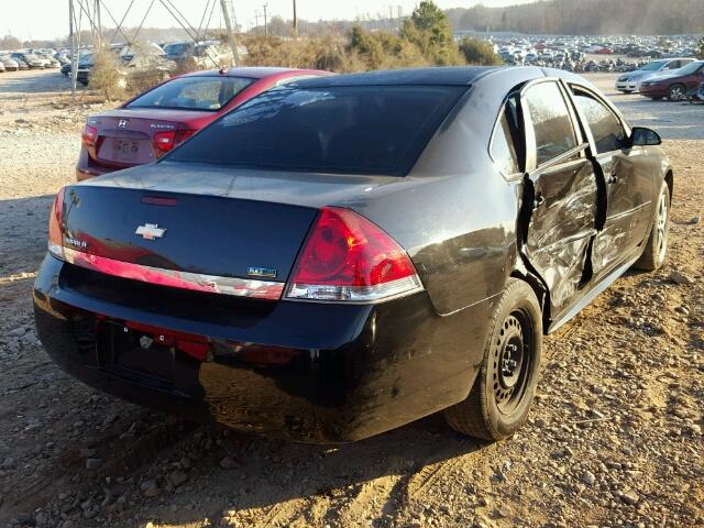 2G1WF5EK9B1164296 - 2011 CHEVROLET IMPALA LS BLACK photo 4