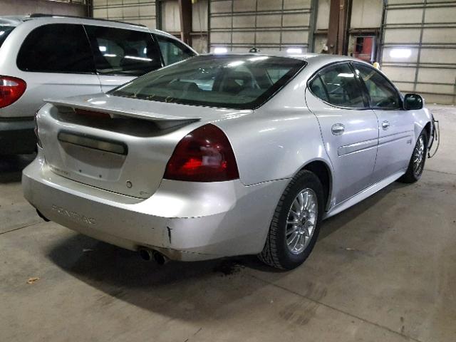 2G2WS522041363185 - 2004 PONTIAC GRAND PRIX SILVER photo 4