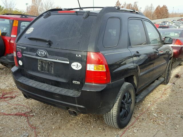 KNDJF723687542399 - 2008 KIA SPORTAGE E BLACK photo 4