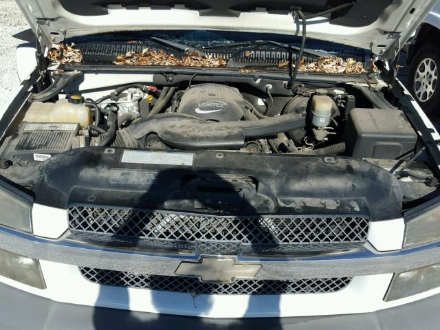 3GNEC13T82G139680 - 2002 CHEVROLET AVALANCHE WHITE photo 7