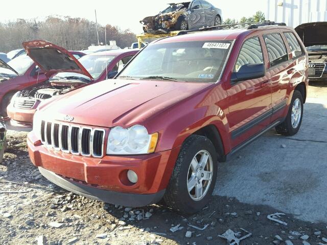 1J4GR48K76C115164 - 2006 JEEP GRAND CHER RED photo 2