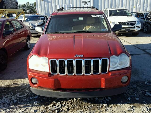 1J4GR48K76C115164 - 2006 JEEP GRAND CHER RED photo 9