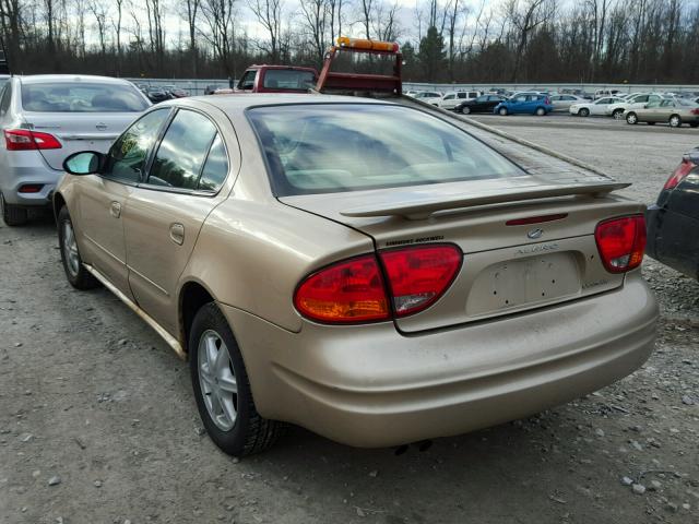 1G3NL52E83C335674 - 2003 OLDSMOBILE ALERO GL GOLD photo 3