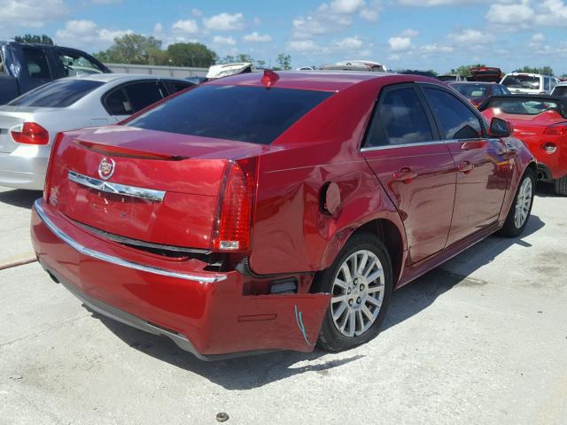 1G6DE5EGXA0133925 - 2010 CADILLAC CTS LUXURY RED photo 4