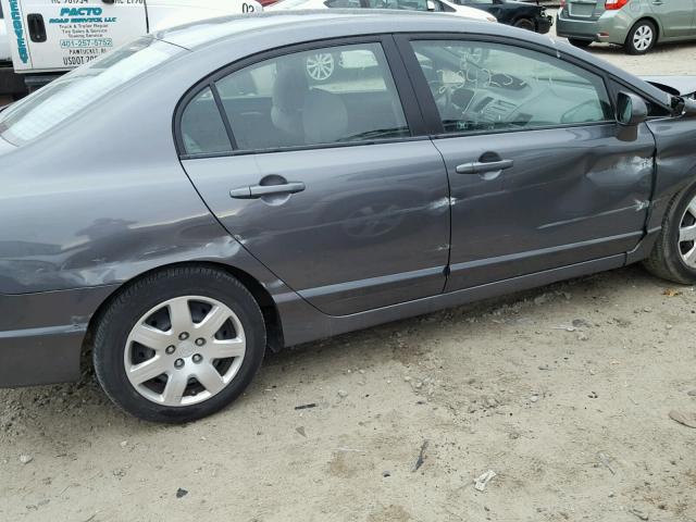 2HGFA16569H318733 - 2009 HONDA CIVIC LX CHARCOAL photo 9