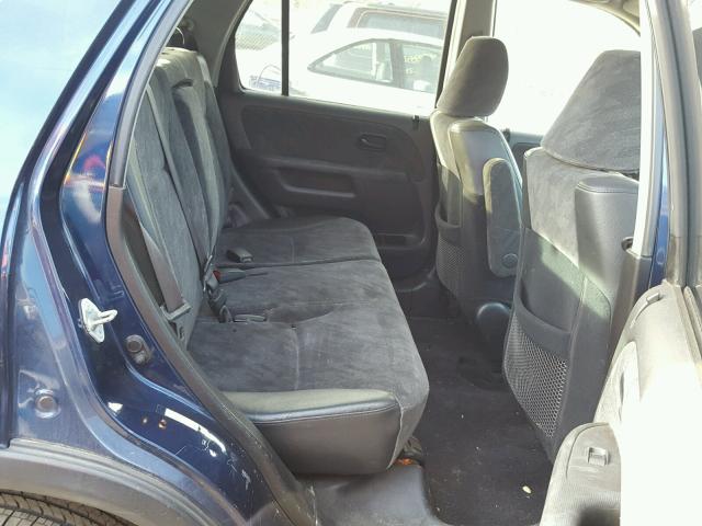 JHLRD78892C053153 - 2002 HONDA CR-V EX BLUE photo 6