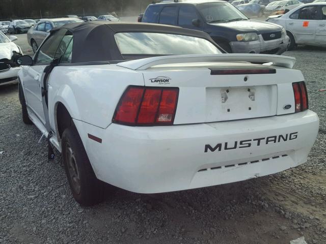 1FAFP4442YF198864 - 2000 FORD MUSTANG WHITE photo 3