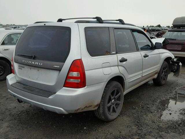 JF1SG65664H763223 - 2004 SUBARU FORESTER 2 SILVER photo 4