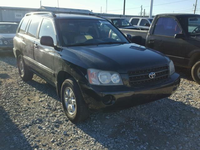 JTEGF21A120064885 - 2002 TOYOTA HIGHLANDER BLACK photo 1